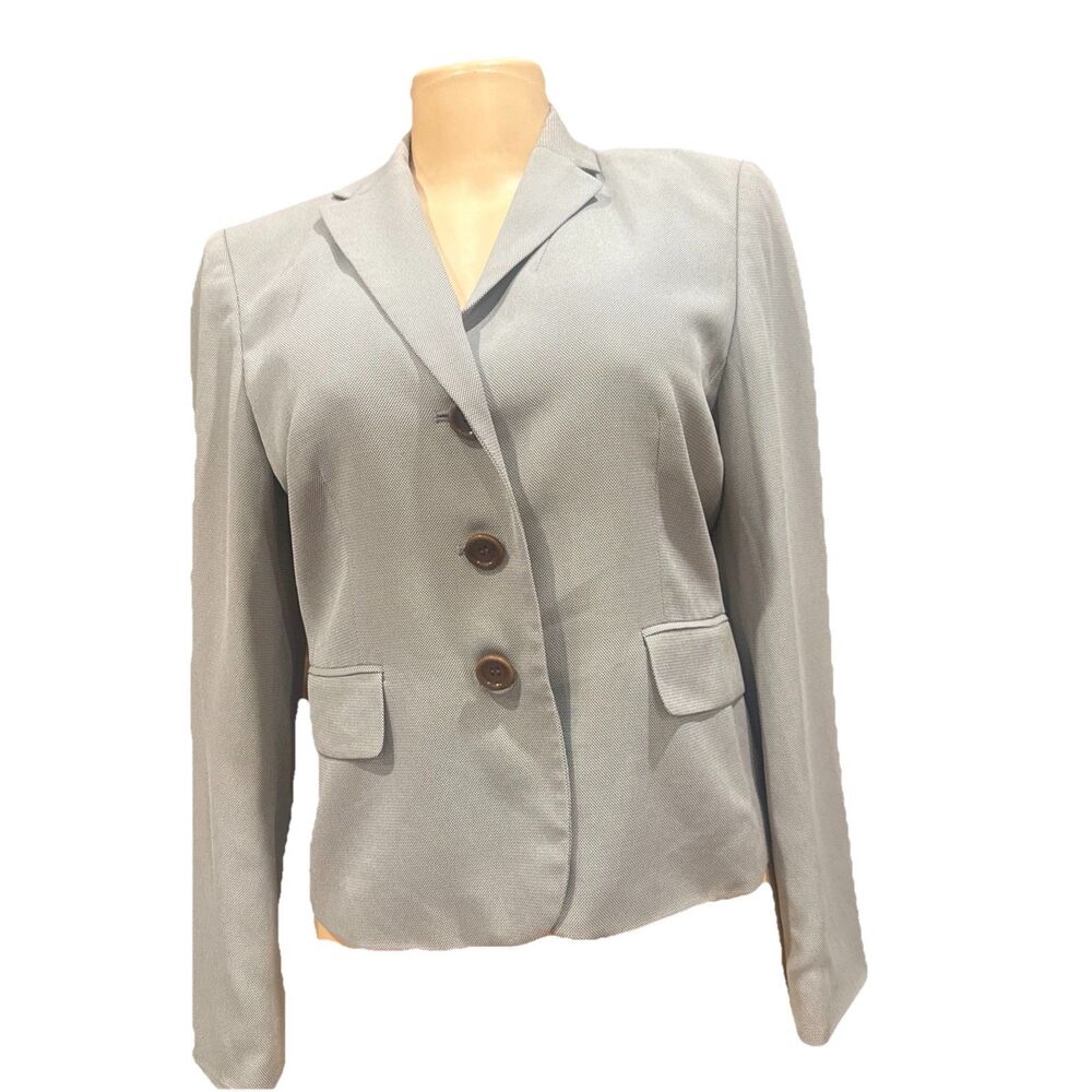 Ann Taylor petites Beige Taupe 3 Button Blazer Jacket Sz 10p